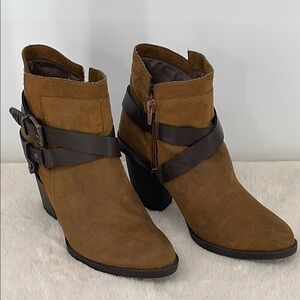 Mossimo Supply Co. Tan Ankle Booties with Buckle